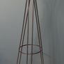 Contemporary Metal Coat Rack Stand | Matt Black | Hat Display | Hall Storage Organiser Image 4
