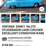 Dinky 172.Studebaker, Land Cruiser. 1950s Image 6