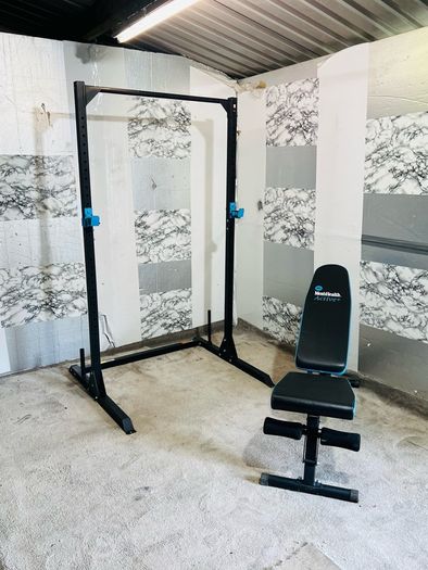 Squat Rack Adjustable Weight Bench