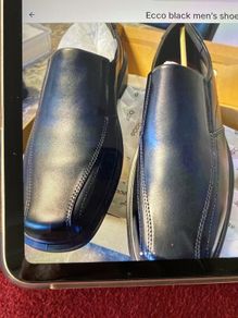 Ecco slip on black shoes size 11 ( HELSINKI )