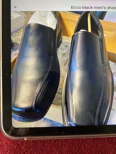 Ecco slip on black shoes size 11 ( HELSINKI )