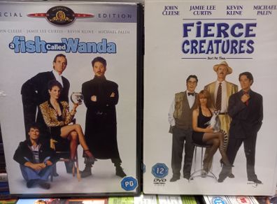 A Fish Called Wanda & Fierce Creatures Dvd Bundle John Cleese Michael Palin Jamie Lee Curtis Comedy