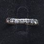 Vintage 9ct Gold Seven Stone Half Eternity Ring Size 61 Image 6