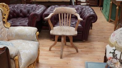 Antique Farmhouse Swivel Desk Chair