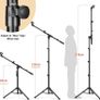 Tripod Boom Sheet Microphone Stand Metal Portable with Carrying Bag, for Performance Singing Speech Wedding Stage and Outdoor (FREE POSTAGE) Image 2