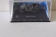 Cararama Willys Jeep CJ-2A , US Army Jeep : Diecast 1/87 Scale