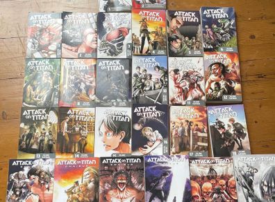 Attack on titan manga 1-34 + 2 more