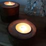 candle rustic tea light candle holder Image 2