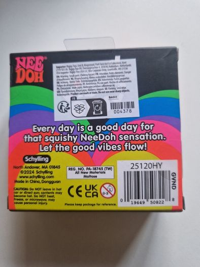 NeeDoh Only Good Vibes Squishy