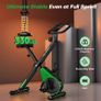Upgraded Folding Exercise Bike with 16-Level Adjustable Magnetic Resistance, 330/350LBS Quiet Foldable Indoor Cycling Bike, Fitness Stationary Bike with LCD Display & Large Comfortable Seat Cushion Image 4