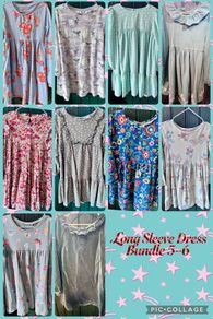 10 x Long Sleeve Dress Bundle 5-6