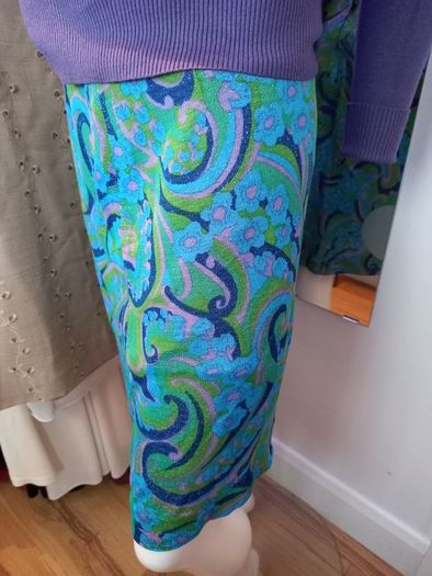 Psychedelic Vintage 60s Lurex Skirt