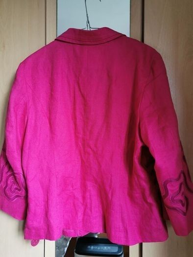 BNWT - PER UNA fuchsia linen blazer UK 16
