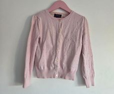 6years Polo Ralph Lauren Girls Light Pink Bobble Knit Cardigan