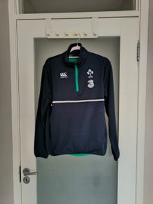 Retro Canterbury Ireland Rugby Football Union (IRFU) half-zip fleece training top