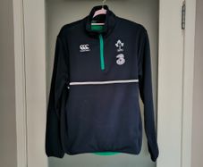 Retro Canterbury Ireland Rugby Football Union (IRFU) half-zip fleece training top