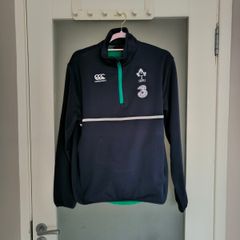 Retro Canterbury Ireland Rugby Football Union (IRFU) half-zip fleece training top