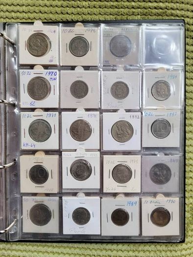 Poland coins from 1949 to 2012