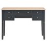 Writing Desk Black 109.5x45x77.5 cm Wood Image 4