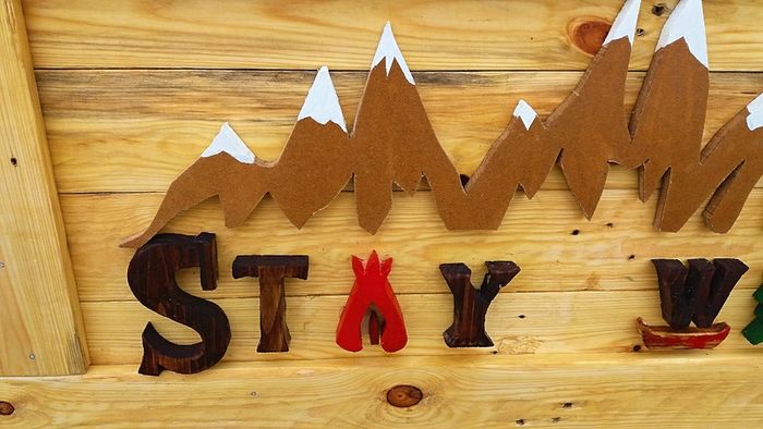 NEW Rustic STAY WILD Wood Art Wall Sign