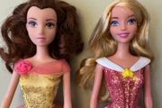 2012 Disney Princess Dolls Aurora and Belle