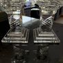 Set of two Crystal Candlestick holders. Image 3