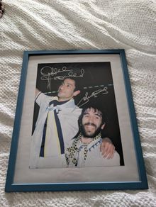 Tottenham - Ardiles and Villa signed poster A3 size