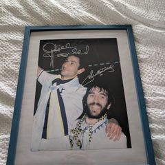 Tottenham - Ardiles and Villa signed poster A3 size