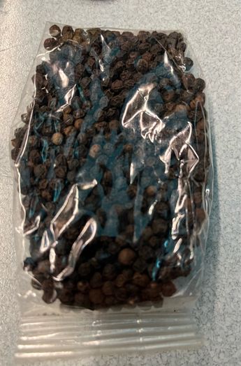Organic black pepper spices