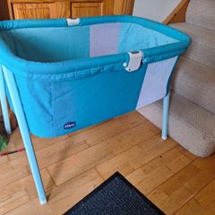 Chicco mint green baby cot