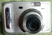 Pentax Optio S55 5MP Digital Camera with 3x Optical Zoom - VGC and SD Card