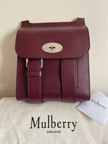 Mulberry Small Antony Bag in Black Cherry - New!