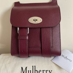 Mulberry Small Antony Bag in Black Cherry - New!