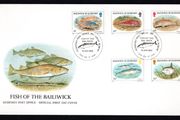 1985 Guernsey Fish Commemorative Stamps Official First Day Cover (FDC)
