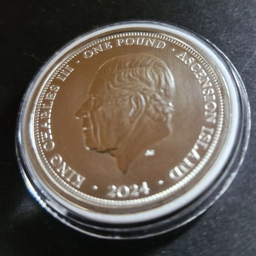 1 oz Silver 1 Pound Coin Ascension Islands Lunar Dragon 2024