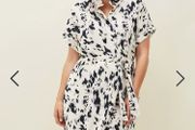 Phase Eight Tilda dress white lilac 14