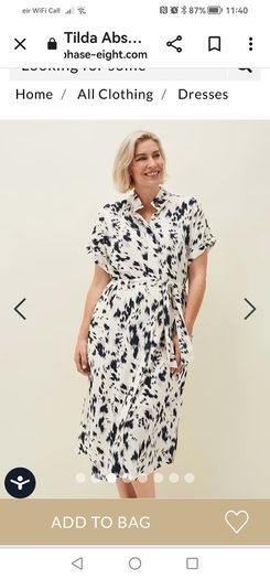 Phase Eight Tilda dress white lilac 14
