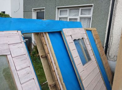 garden shed  8feet by 6feet only a couple of years old something similar to the one in the picture