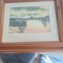 signed print of sea side. Image 3