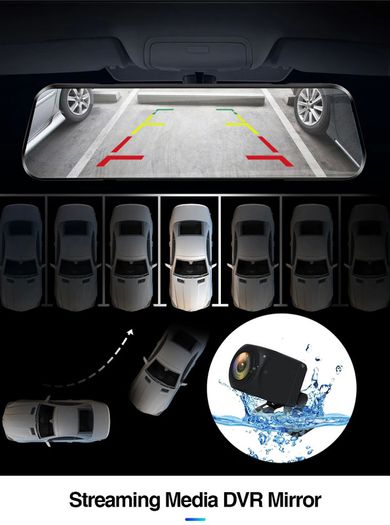 New Cam Wifi Dual Lens Video Recorder Dash Camera Dvr Rearview Mirror 4G GPS Navigation