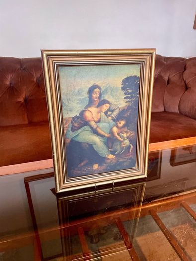 Early 20th Century Vintage Framed Religious Art Lithograph Print