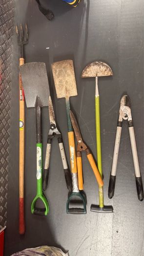 Garden Tools Bundle - Spades Fork Loppers and Edging Tool
