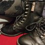 Price drop Zara Trafaluc Black Leather Combat Boots Size EU 39 Image 6