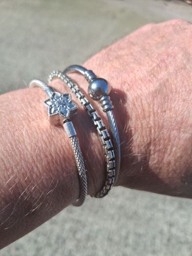 3 X Sterling Silver Bracelets (36 grams)