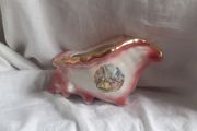 Pink Staffordshire Shell Plant Pot Holder.