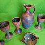 Michael Kennedy Sligo Studio Pottery Set  Large Jug + 6 Goblets + Creamer | Irish Studio Ceramics Image 8