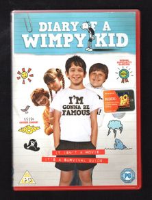 Diary of a Wimpy Kid DVD Movie Staring Zachary Gordon, Robert Capron and Rachael Harris