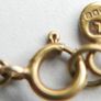 Vintage Sterling Silver 925 Gold Plated -So- Pendant Necklace length 15" - 1,9g Image 5