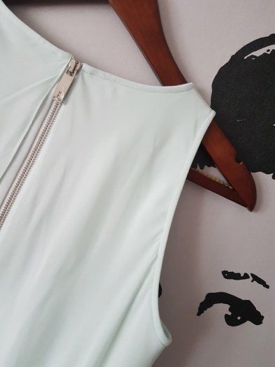 TED BAKER Asymmetrical Hem Drape Cocktail Dress