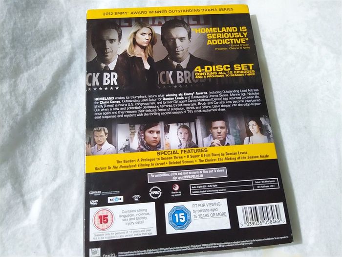 Homeland Season 2 Dvd Boxset